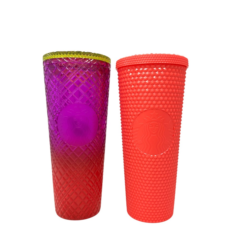 Starbucks Shae Anthony She‎ x This & Pink Dragonfruit Studded Tumbler Set 24oz - Picture 2 of 14